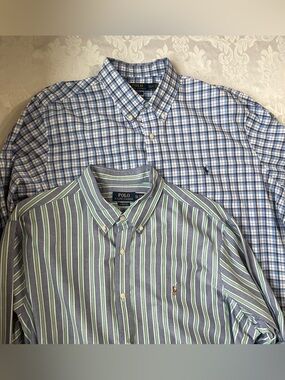 Polo Ralph Lauren Classic Fit 2 Shirt Bundle Men Size XXL TTG Button Down